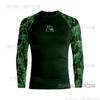 Mens UPF 50 Long Sleeve Rash Guard Swim Shirt Surfing Diving Beach Sun Protection Quick Dry Sports Top
