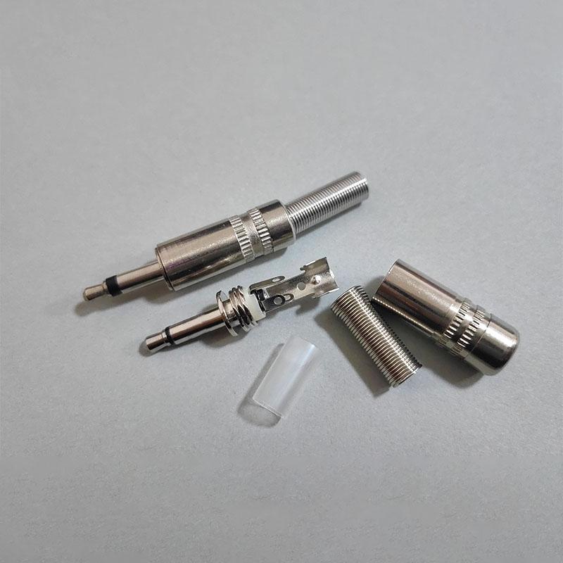 1-10PCS Metal 3.5mm Male Headphone Plug Mono Stereo Audio Solder Cable Connector 3.5 2Pole 3Pole 4Pole Earphone Jack Adapter