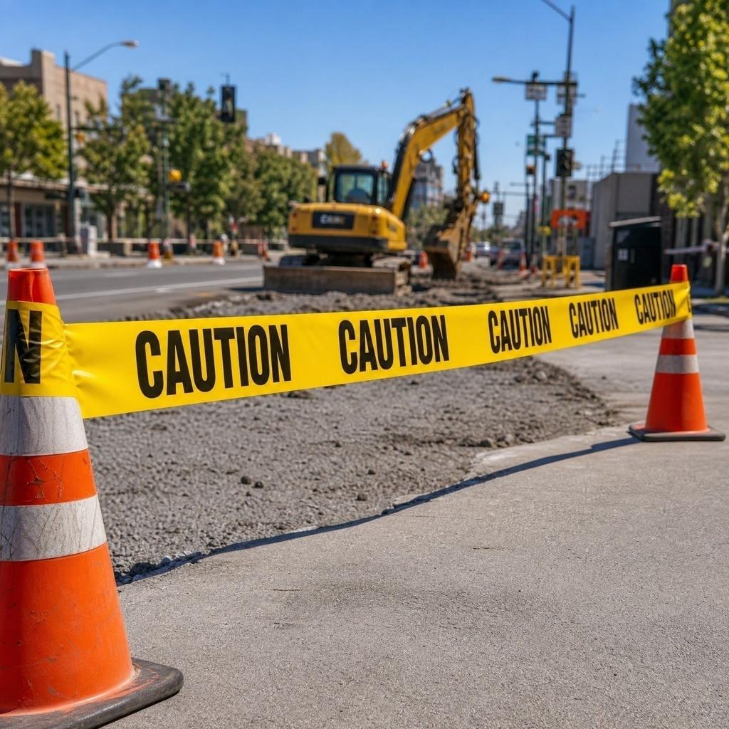 PE Caution Tape Disposable Warning Barrier Tape Non Adhesive Safety Tape for Hazard Marking and Area Restriction Use