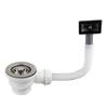 Rust-Resistant Sink Drain with Strainer Removable Plug