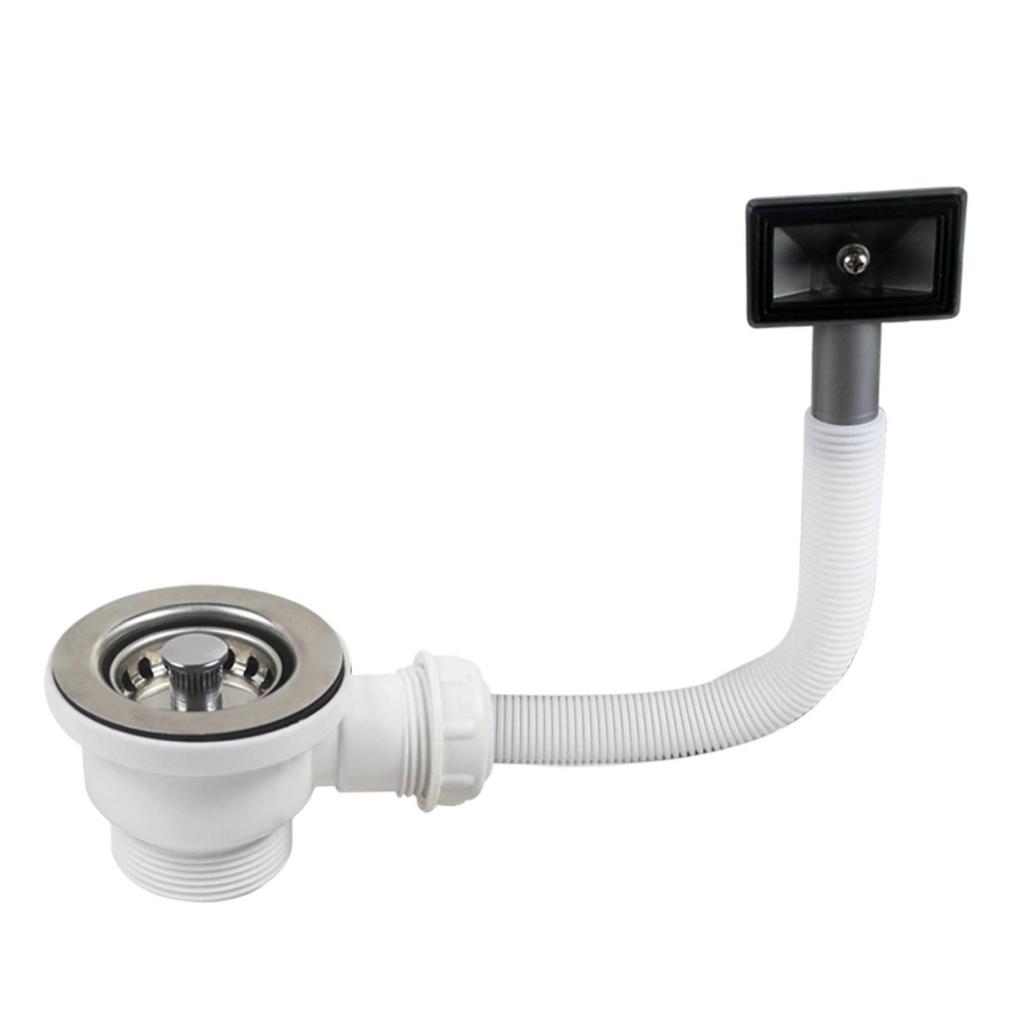 Rust-Resistant Sink Drain with Strainer Removable Plug