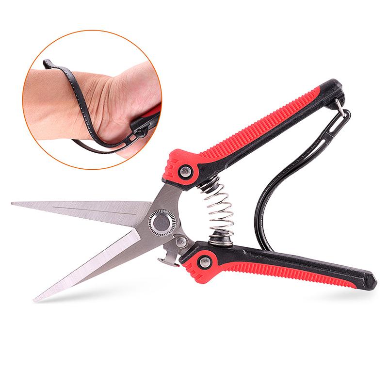 Garden Pruning Shear Branch Scissors Stainless Steel Non-Slip Handle Sharp Garden Fruit Tree Pruning Very Sharp Garden Tools for daily use