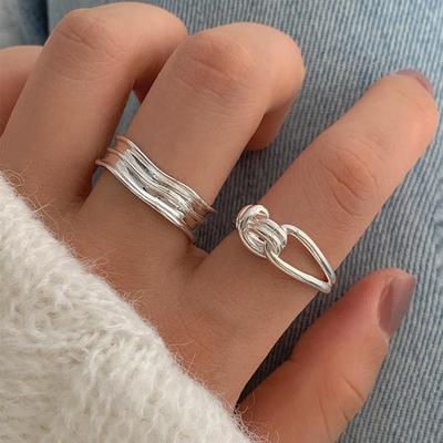 Women's Elegant Versatile Adjustable Rope Knot Ring - Trendy Index Finger Jewelry