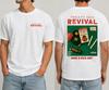 T-shirt Treaty Oak Revival Graphique Avant & Arrière T-shirt à Bande Blanche Unisexe