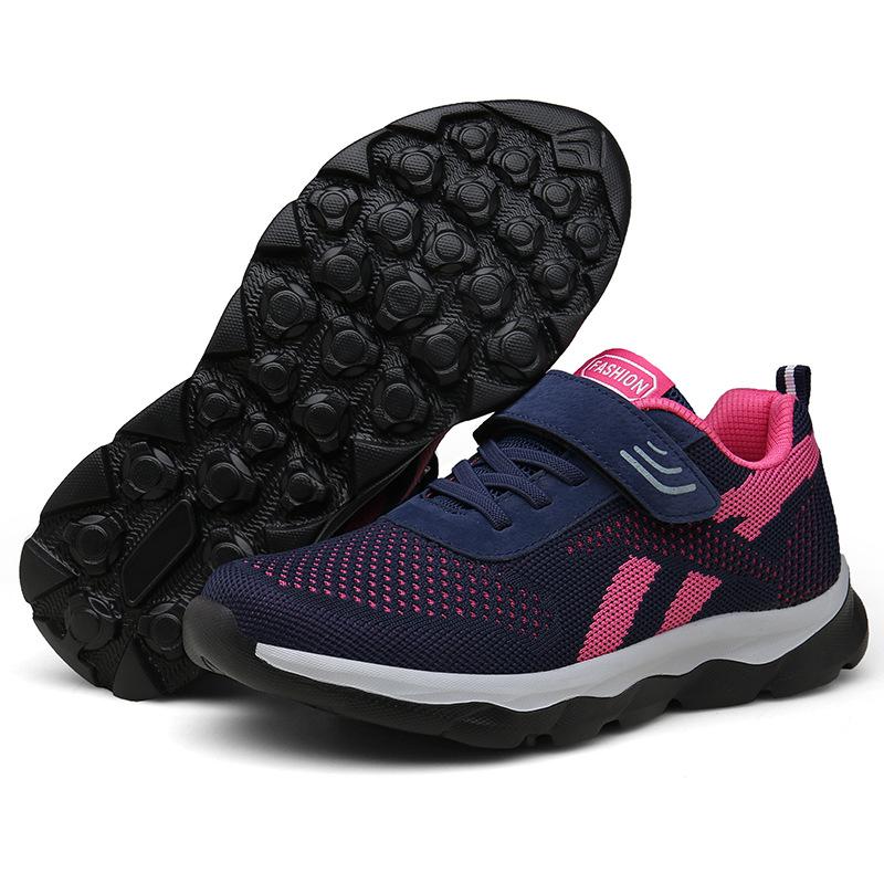 

Туфли для пожилых женщин, туфли для мамы, сетчатые, вязаные, повседневные спортивные туфли, мужские туфли для ходьбы на мягкой подошве, туфли для пожилого отца 42