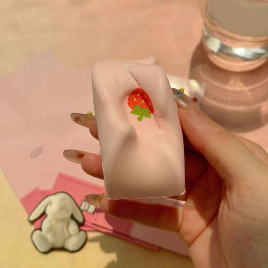Strawberry Jelly Stick Squeeze Toy Slow Rising Anxiety Stress Relief Fidget Toy Portable Travel Chocolate Stick Sensory Toy