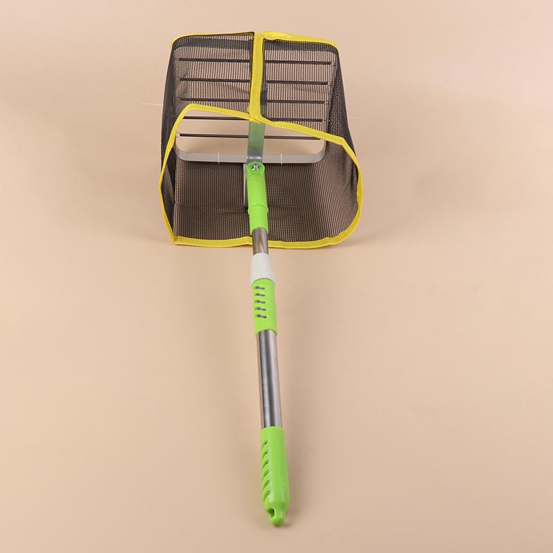 Portable 180 Degree Angle Adjustable Square Ping Pong Ball Picker Telescopic Stainless Steel Table Tennis Ball Catcher