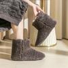 Fashion Warm Faux Fur Slippers Women Men Winter Shoes Indoor Home Soft Plush Footwear Solid Color Girls Boys House Floor Fluffy Boots