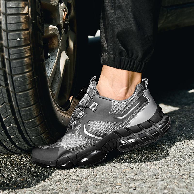 New Type Of Safety Shoes For Men, Anti-Crush And Anti-Puncture Fashionable Sports Shoes, Casual Protective Boots For Men