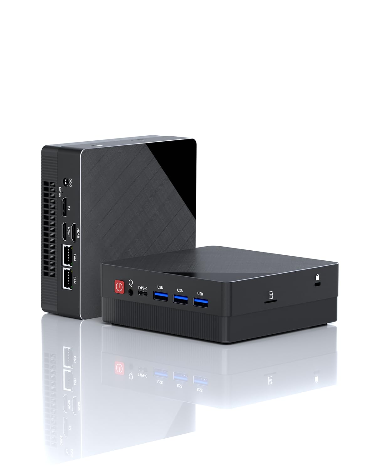 

YCTipc Mini PC Ryzen 5 4500U 8GB DDR4 RAM 256GB NVMe Mini PC Max WiFi6 Dual Channel Small PC Supports 4K 60Hz output [2 2.5GLAN Ports] SSD, 6C/6T