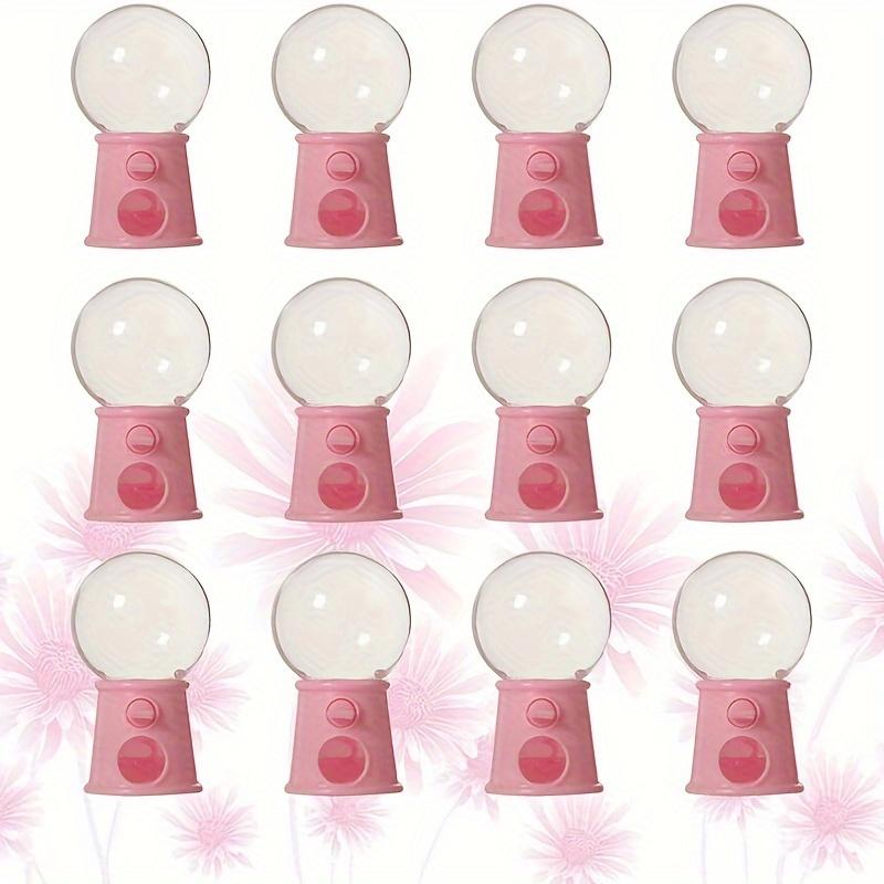 

12 маленьких диспенсеров для конфет в виде лампочки, симпатичная мини-коробка для свадебных конфет Twister, контейнер для вечеринок, украшение для десертного стола розовый