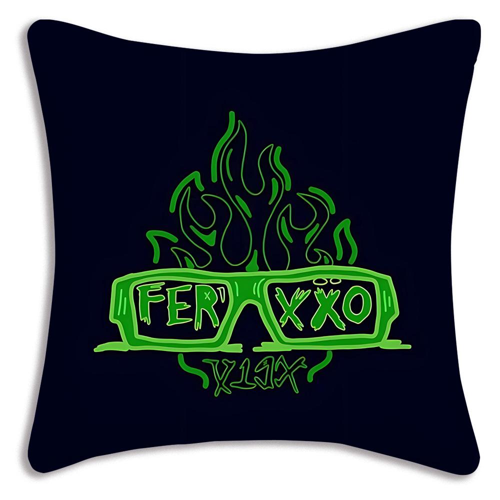 luxury Rapper Feids Pillow Covers Cartoon Sofa Decorative Home Double-sided Printing Short Plush Cute Cushion Cover