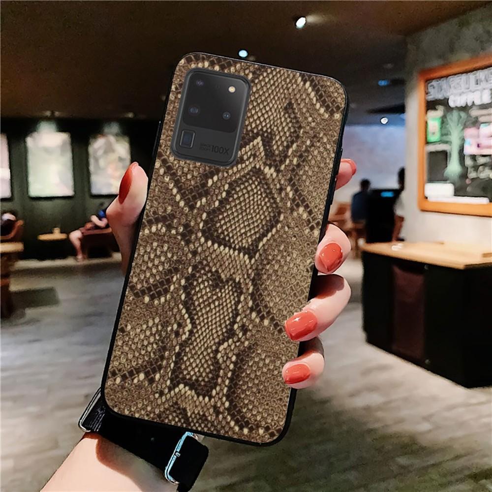 Snake Skin Phone Case For Samsung S 9 10 20 21 22 23 30 23 24 plus lite Ultra FE S10lite Fundas