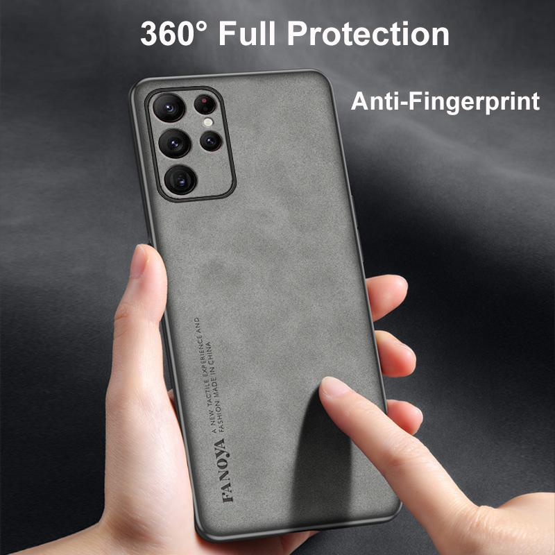 Luxury PU Leather Case For Samsung Galaxy S22 S21 Plus S22 Ultra Cover Silicone Phone Case For Samsung S21 Ultra S22 Plus Coque