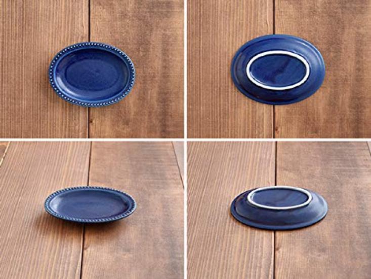 Tableware East Small Dot Oval Dinnerware Set Plates, Plates, 12cm, 5-Color Set,
