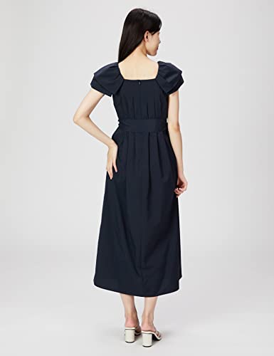 FRAY I.D. Women's Frill Sleeve Tuck Dress FWFO222058 NVY 0