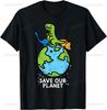 Dinosaurs Save Our Planet Cute Earth Day Boys Kids Gift Tshirt Vintage T Shirt Custom Printed Graphic T Shirts Camiseta