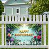 Party Backdrop Easy-to-hang Outdoor Photo Anniversary Elegant Celebration for Garden