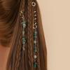 Dreadlock Beading Jewelry Ethnic Anti-slip Individual Natural Stone Vintage Style Hair Decoration Alloy Twirled Braided Hair Headgear Hair Accessory