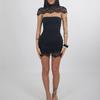 Spring New Women's Clothing, European and American, Fashionable and Sexy Tube Top Slim Lace Dress