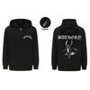 Mens Black Heavy Metal Band Bathory Hoody Y2k Vintage Hip Hop Streetwear Hoodie Zip-up Casual men women Hoodies Coats