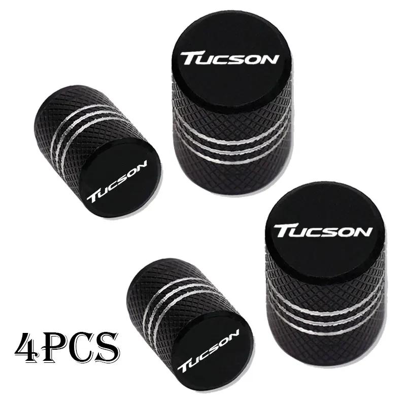 For Hyundai Tucson Accessories Car Wheel Tire Valve Caps Tyre Stem Covers Airdust Waterproof KK5