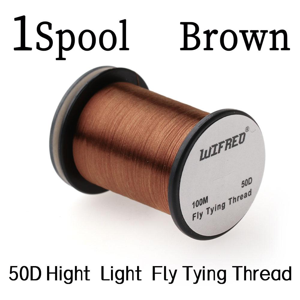 1 buc/9 buc Fir 50D Hight Light pentru legat muște 100m/Bobină #16-#22 Materiale pentru legat muște mici uscate umede nimfe