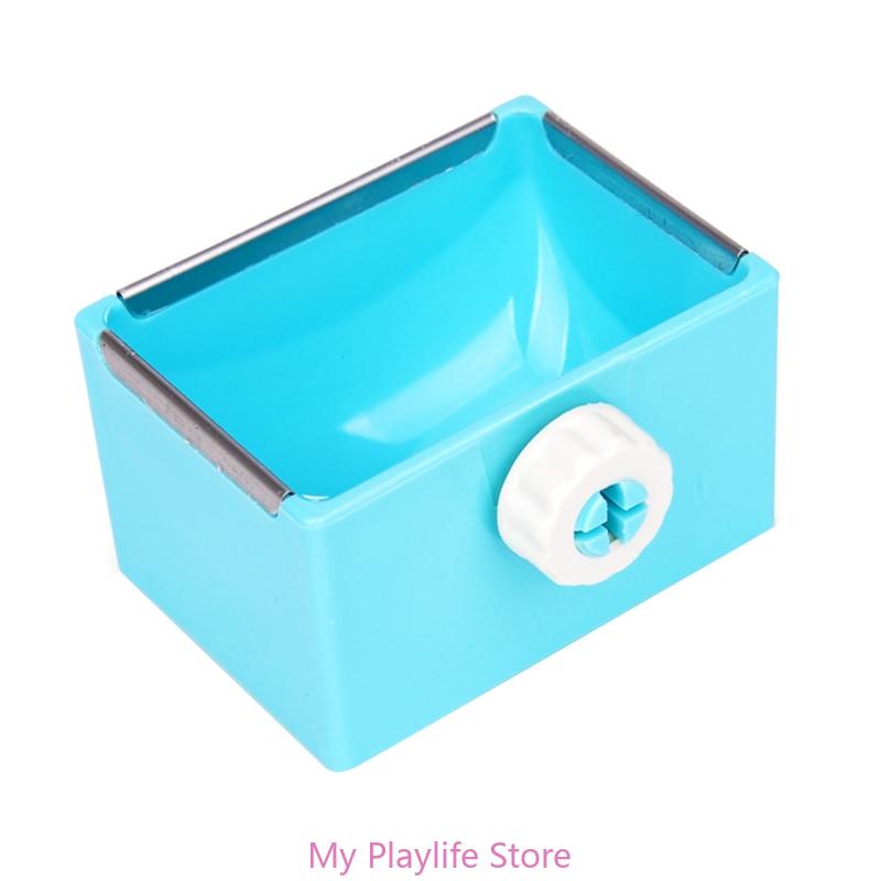 

Large Capacity Hanging Feeding Bowl Less Wasted Hanging Rabbit Feeder Small Animal Feeding Supplies синий