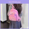 Kids Backpack Mermaid With With Shell Shimmer Starfish Design For Childrens