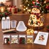 Resin Christmas Tree Kit DIY Night Light Kit, Holiday Craft Set with Making Silicone Mold, LED Light, Decorations & Tools, Gift for Crafters Project