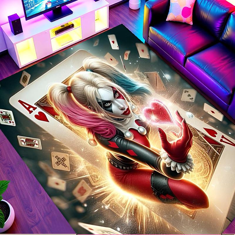 Superhero Print Rug, Washable Floor Carpet, For Entryway Dorm Laundry Room Office Study, Home Decor Birthday Christmas Gift