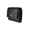 Gucci Marmont Small Double G Metal Decor Zipper Coin Purse Snap Closure Leather Wallet Women wallet Black 456116-CAO0G-1000