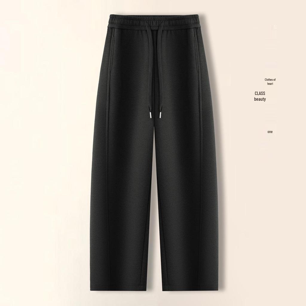 2025 Winter High Waist Wool Fleece-Lined Pants – Curved & Straight Leg Options