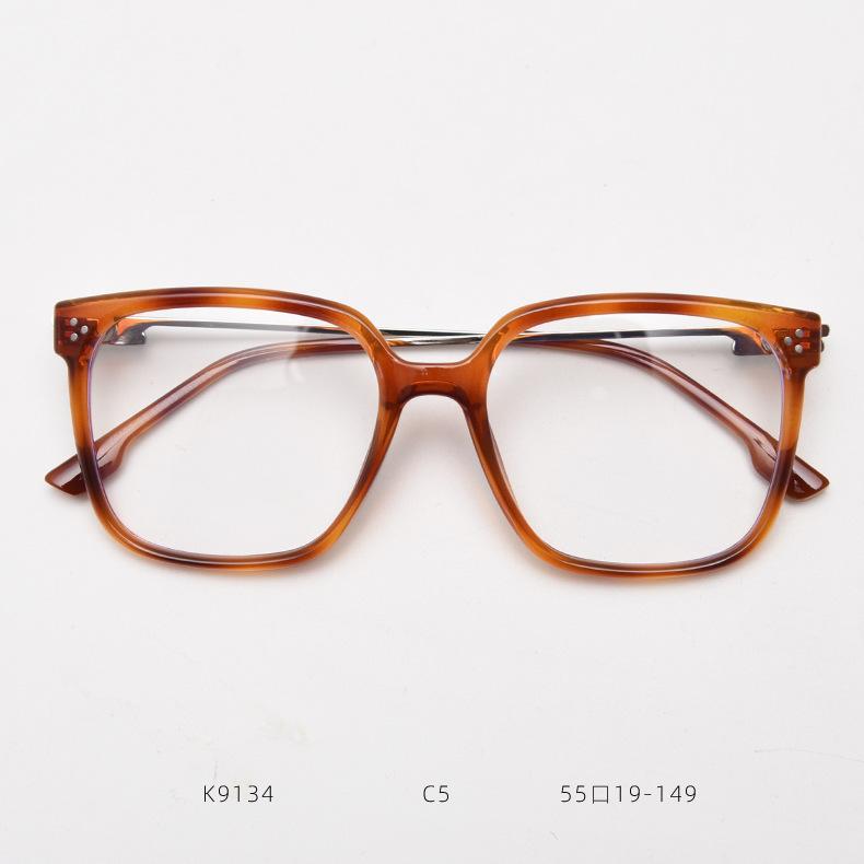 Elegant Women Large Frame Square Reading Glasses Fashion Green Prescription Eyewear Female Anti Blue Light Computer Glasses +2.5