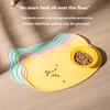 Pet Waterproof Mat Dog Cat Bowl Mat Silicone Non-Slip Pet Feeding Mat Dog Eating Bowl Tray Cushion