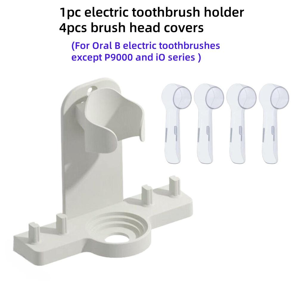 Wall Mount Electric Toothbrush Holder Brush Head Stander Electric Toothbrush Handle Support For Oral B White/Black