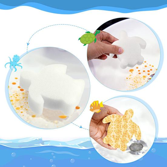 10Pcs Pool Sponges Oil Absorber Pool Scum Sponge Floating Grease Remover Sponge for Swimming Pool Hot Tub Spa Removes Scum Dirt Grease