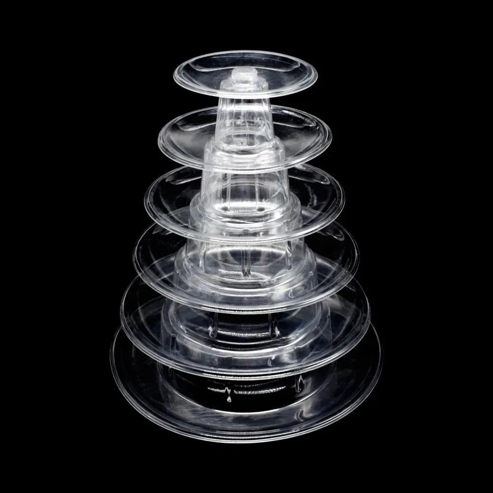 1pcsMacaron Display Stand Cupcake Tower Rack Cake Stands PVC Tray for Wedding Birthday Cake Decorating Tools Bakeware Cake Tools