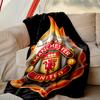 1pc Manchester United Manchester City Blanket, Cozy Printed Throw Blanket, A Heartfelt Gift for Your Family and Friends