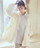 Earth Music Ecology Drawstring Ivory & Women's Mid-Length Hoodie,