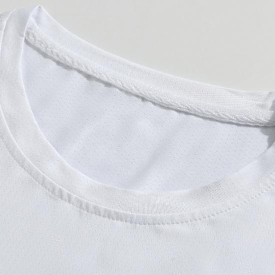 Men Cooling T-shirt Breathable Loose Fit Summer T-Shirt Stylish Quick Drying Athletic Tee Shirt for Gym Beach Street
