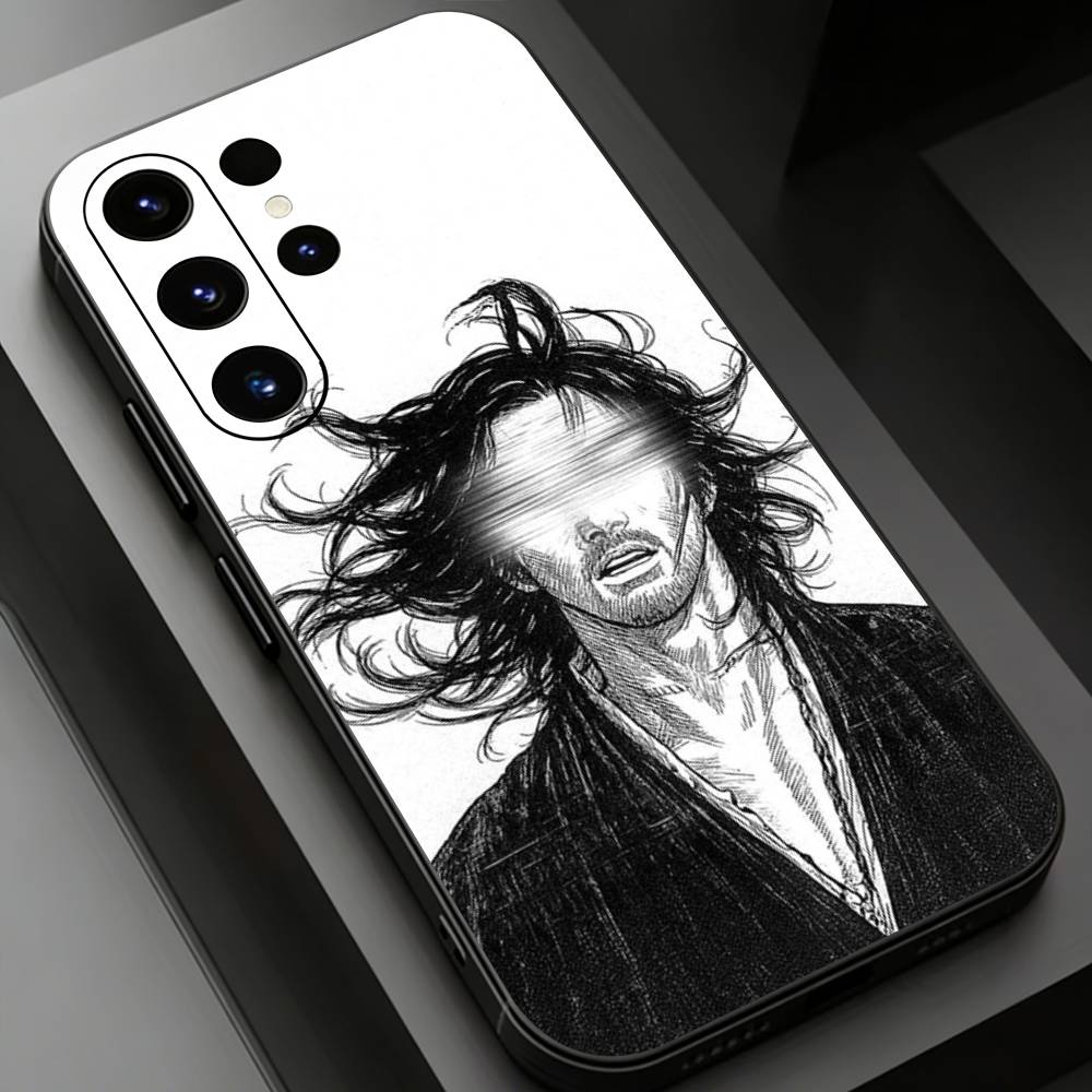 V-Vagabond Samurai Anime Phone Case for Samsung Galaxy S20,23 Ultra S24,22 Plus S25,26,21FE TPU Cover Samsung S22ULTRA5G