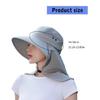 Women Sun Hat Bucket Hat with Large Shawl for Travel Hiking Shopping