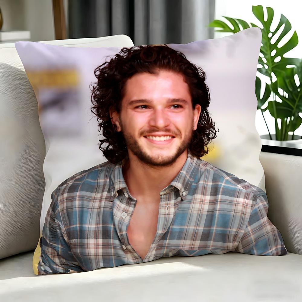 Movie Kit Harington Cushion Cover Cushion Cover Set 4Pcs 50X50 45X45 40X40 Pillowcase Decorative Sofa Home Decor