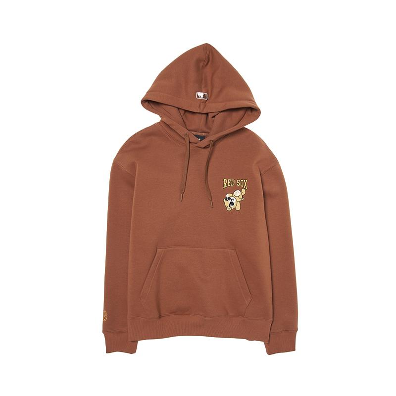 New MLB Boston Red Sox Frowning Bear Collection Sweatshirt Unisex Light Brown 3AHDE0146-43BRL