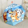 Bluey Friends Adventure Compact Travel Automatic Umbrella Sturdy 8-Rib Shaft Durable Plastic & Iron for Outdoor Daily Use Stylish Accessory