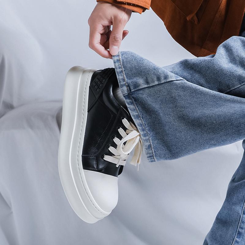 Fashion Trendy youth men's thick soled shoes Classic Fashion Designer Styles Leisure Outdoor Party Daily Height increasing shoes