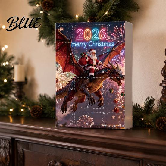 Unique Holiday Presents with Christmas Acrylic 2D Calendar 24Pcs Dragon Advent Ornament Set Tree Hanging