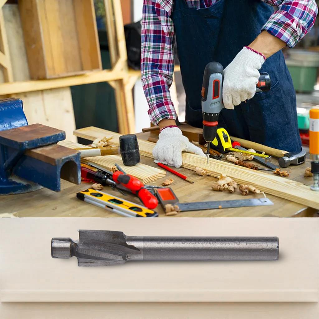 1pc HSS Counterbore End Mill M3-M8 Pilot Slotting Tool Countersink Milling Cutter High Speed Steel Machinery Tool Accessories