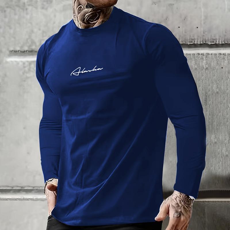 Vintage T Shirt 3D Simple Cross Print Casual Long Sleeve Men's Loose O Neck Comfortable Sweatshirt European Clothing 5Xl